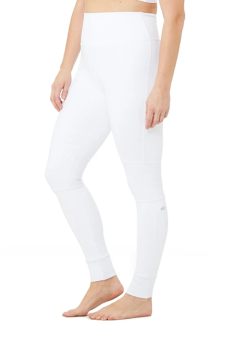 High-Waist Avenue Legging - White