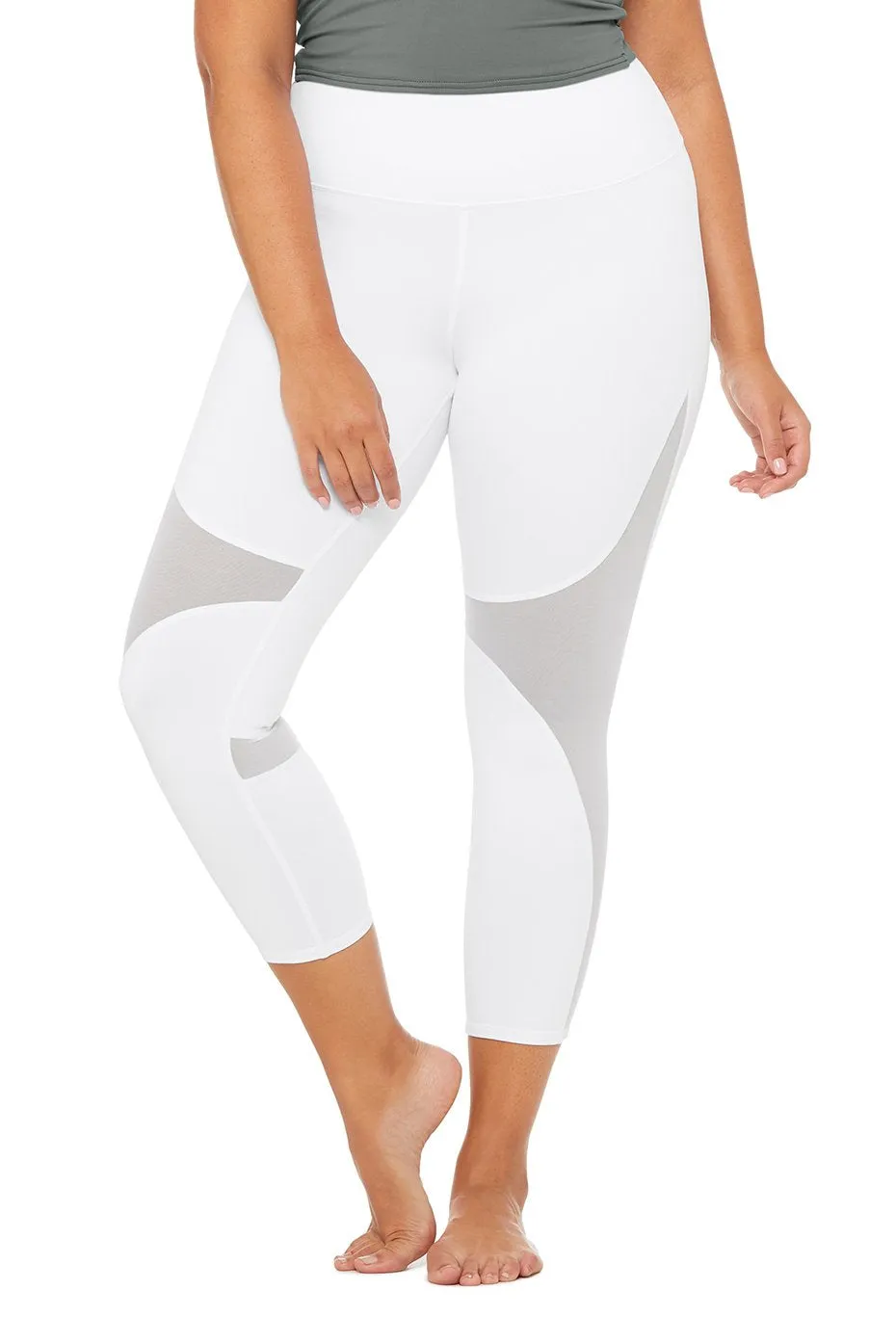 High-Waist Coast Capri - White