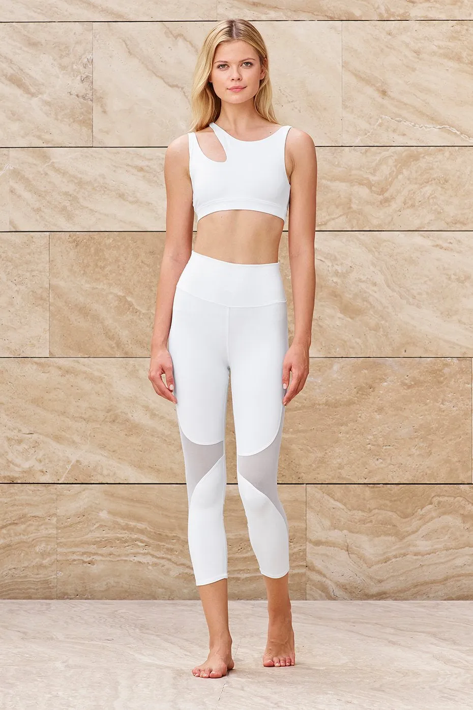 High-Waist Coast Capri - White