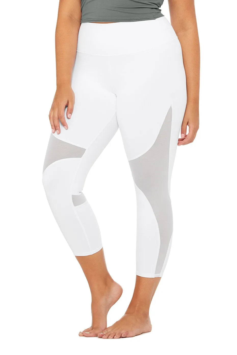 High-Waist Coast Capri - White