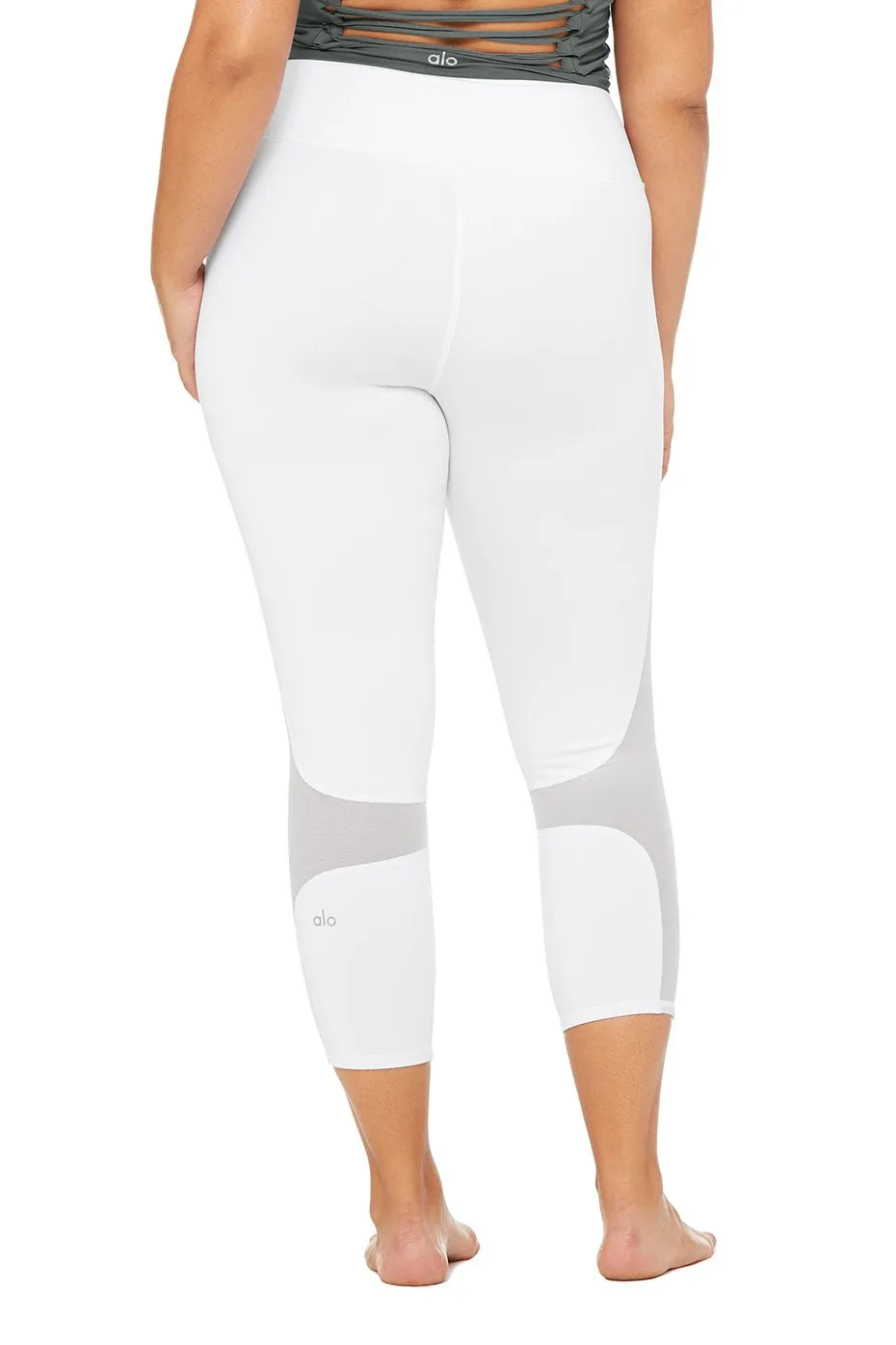 High-Waist Coast Capri - White