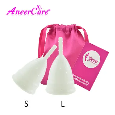 Hot Sale Vaginal Menstrual Cup and Sterilizer Cup Sterilizing Collapsible Cups Flexible to Clean Recyclable Camping Foldable Cup