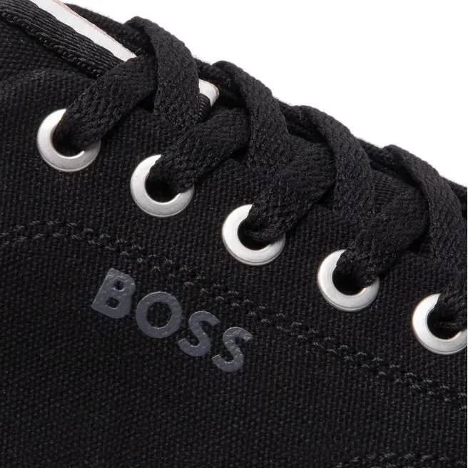 HUGO BOSS Aiden TENN LTB Canvas Trainers Men 50470866-BLK