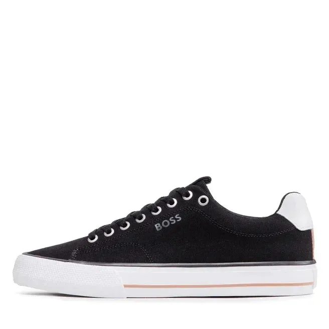 HUGO BOSS Aiden TENN LTB Canvas Trainers Men 50470866-BLK