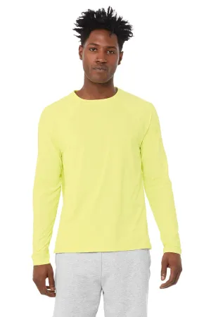 Idol Long Sleeve Performance Tee - Neon Shock Yellow