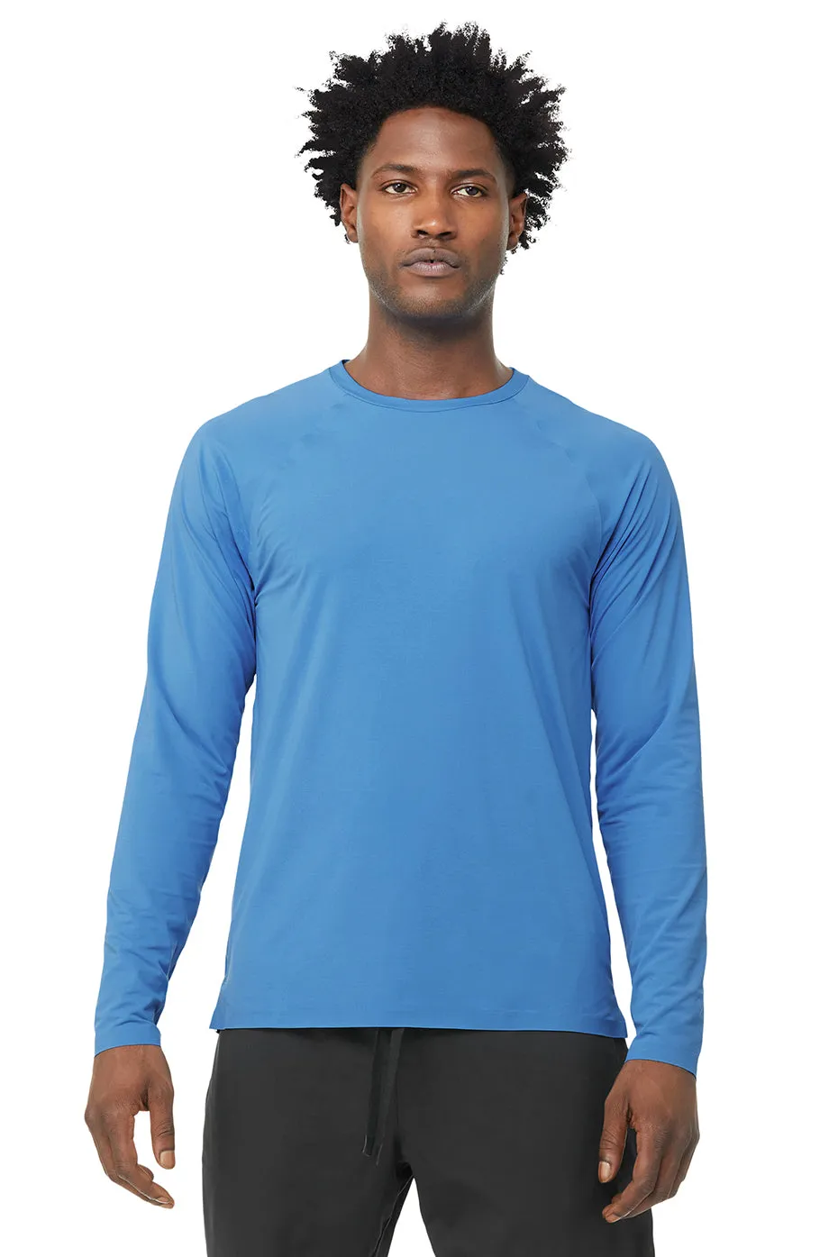 Idol Long Sleeve Performance Tee - Primary Blue