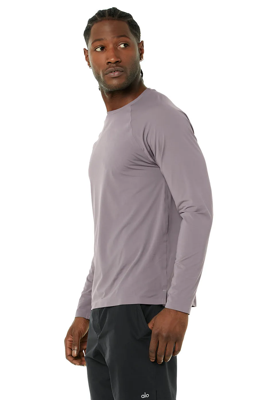 Idol Long Sleeve Performance Tee - Purple Dusk