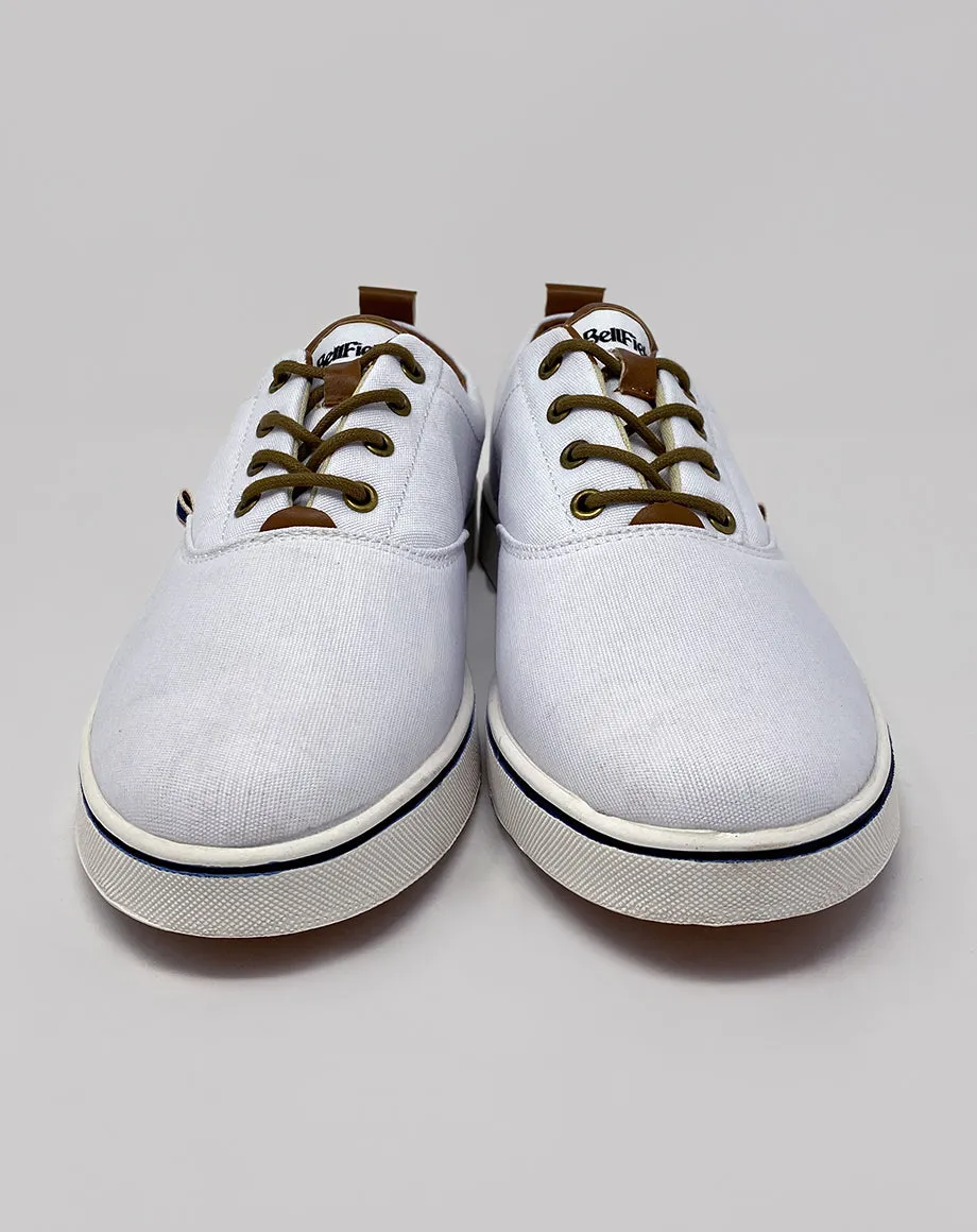 KAISER MEN’S CANVAS SNEAKERS | WHITE