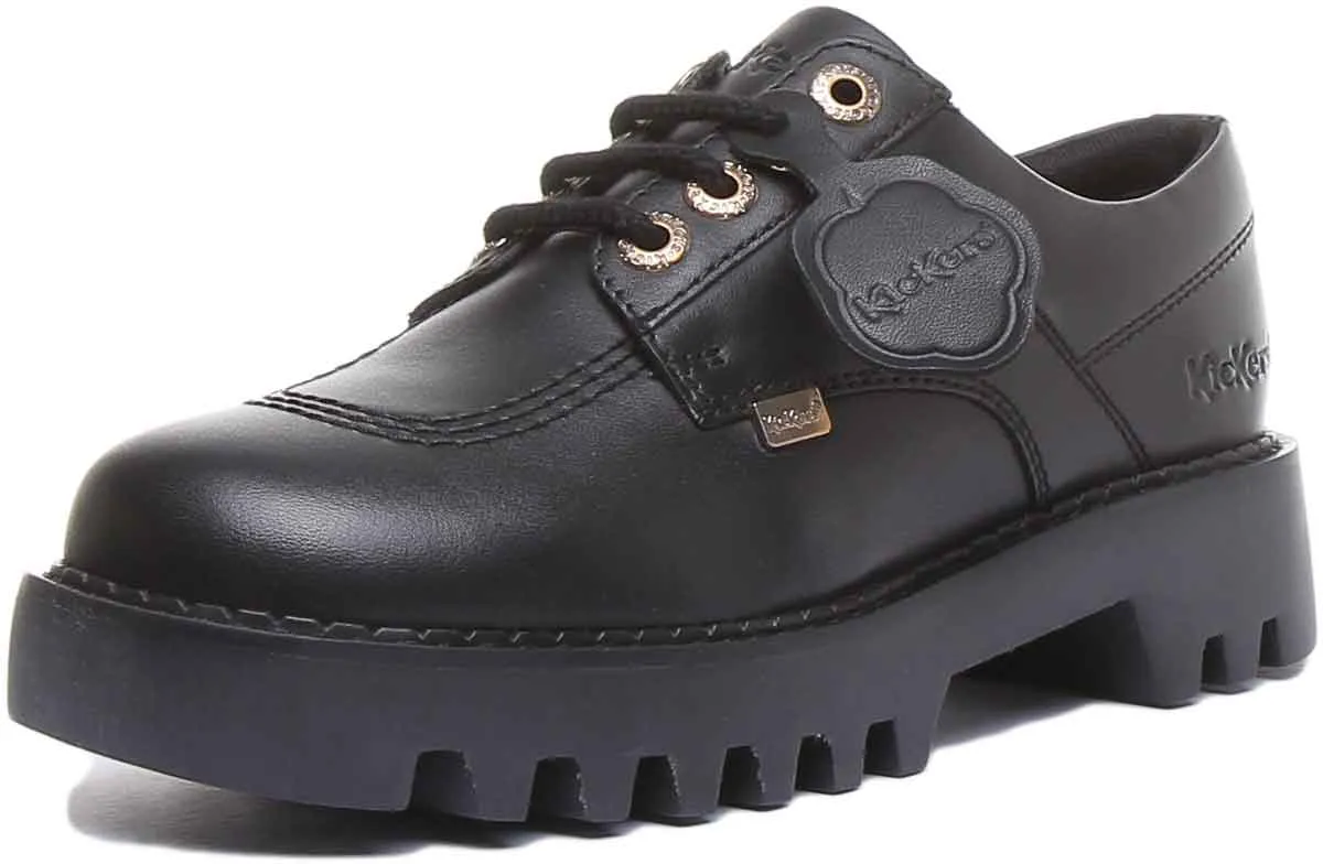 Kickers Kizziie Derby Platform In Black For Women UK Size 3 - 7