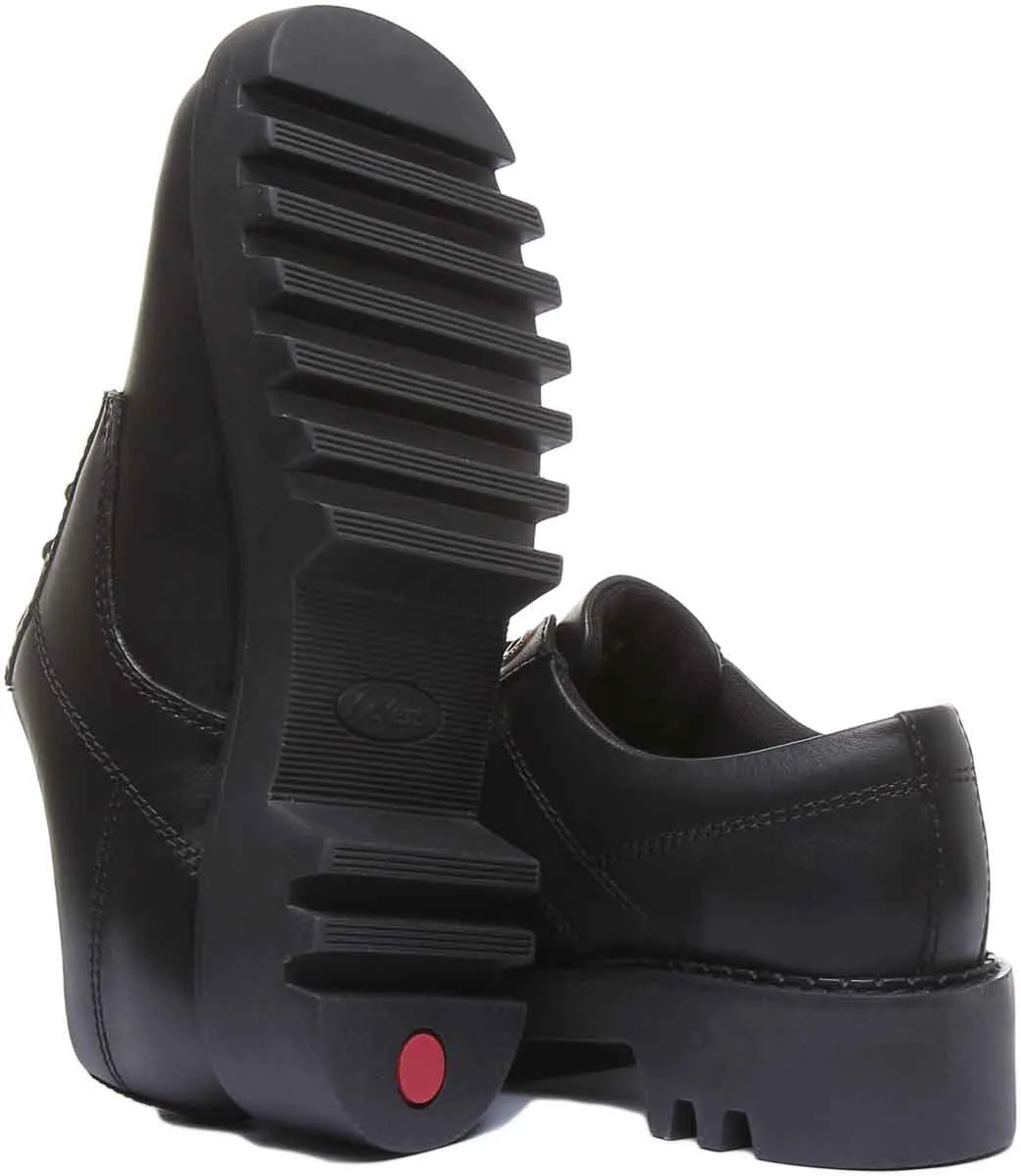 Kickers Kizziie Derby Platform In Black For Women UK Size 3 - 7