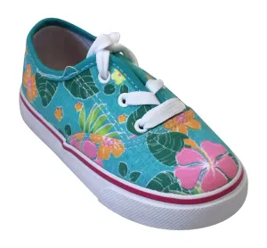 Kids Canvas Lace-up Basic Hawaiian Fashion Girls Sneaker