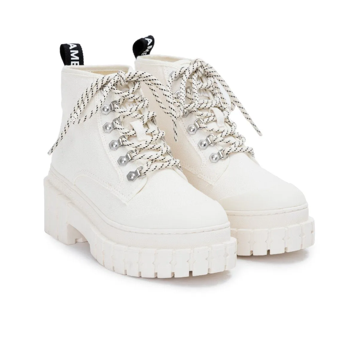 Kross Canvas Ivory Low Boots