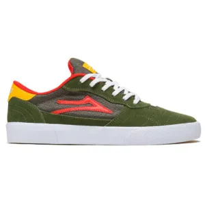 Lakai Cambridge Skate Shoe - Olive/Yellow