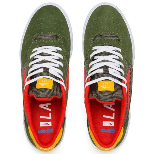 Lakai Cambridge Skate Shoe - Olive/Yellow