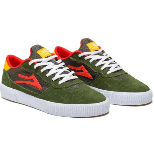 Lakai Cambridge Skate Shoe - Olive/Yellow