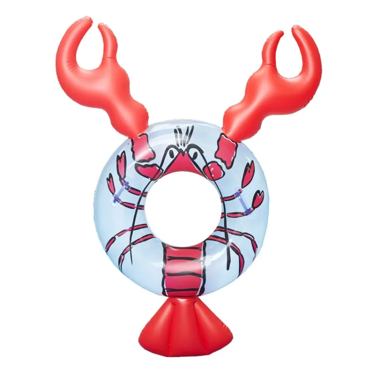 Lobster Shape Inflatable PVC Swimming Ring Floating bed,Size: 160x95x90cm