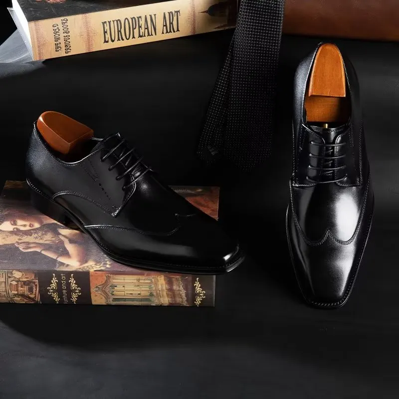 LuxeLeather Classy Derby Shoes