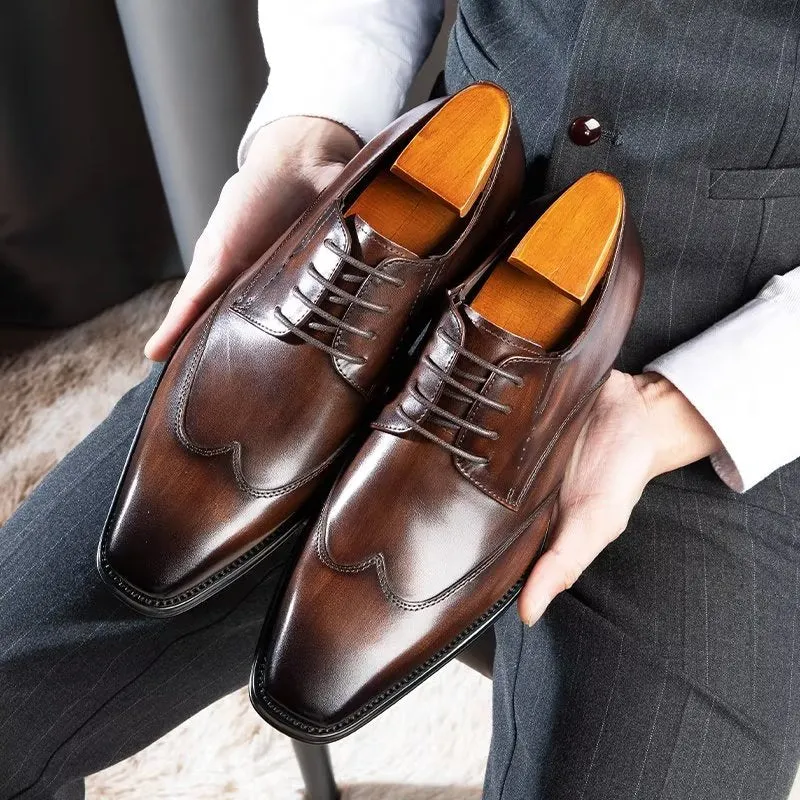 LuxeLeather Classy Derby Shoes