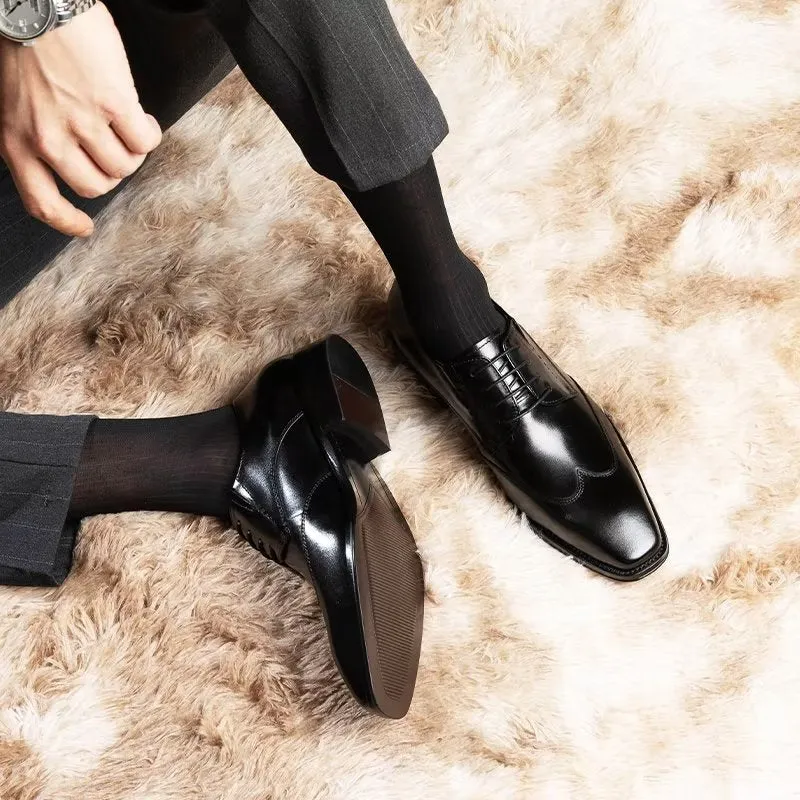 LuxeLeather Classy Derby Shoes