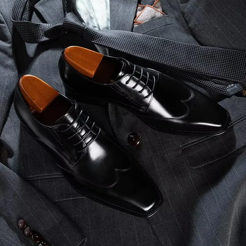 LuxeLeather Classy Derby Shoes