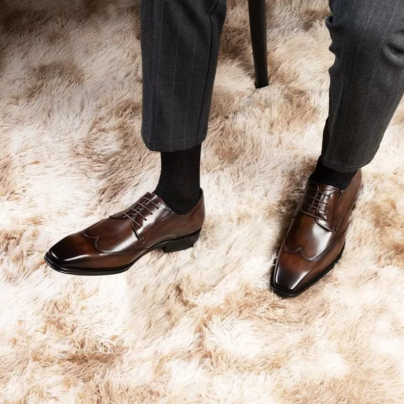 LuxeLeather Classy Derby Shoes