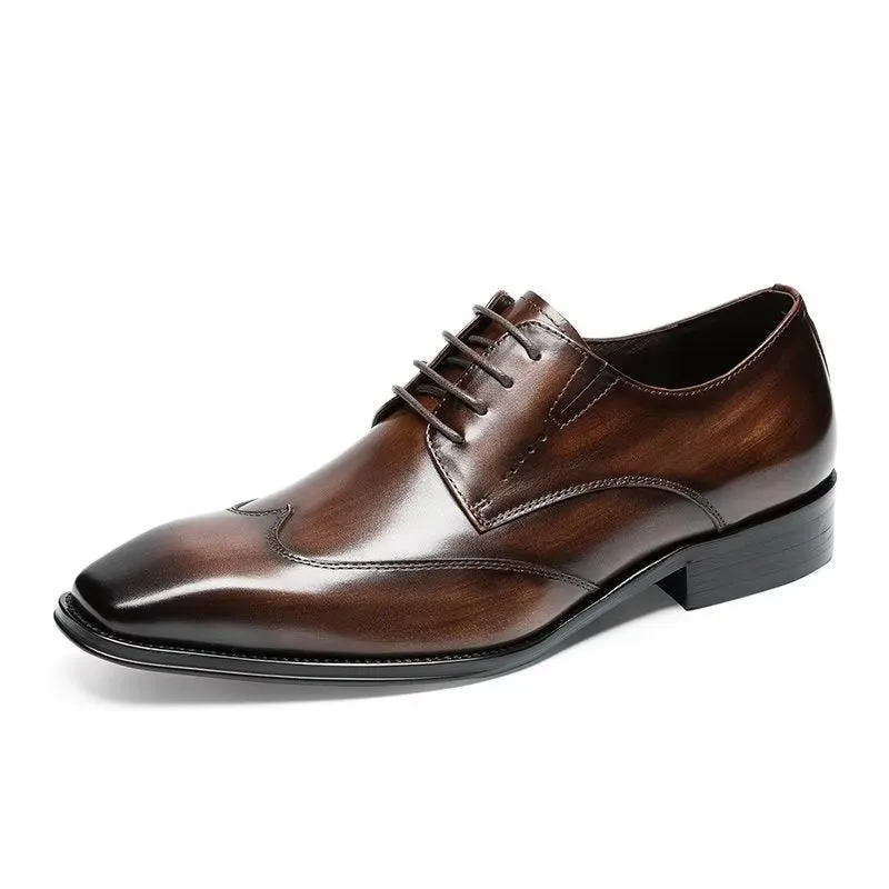 LuxeLeather Classy Derby Shoes