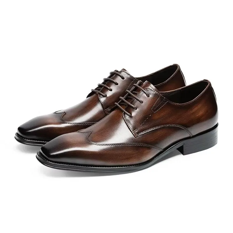 LuxeLeather Classy Derby Shoes