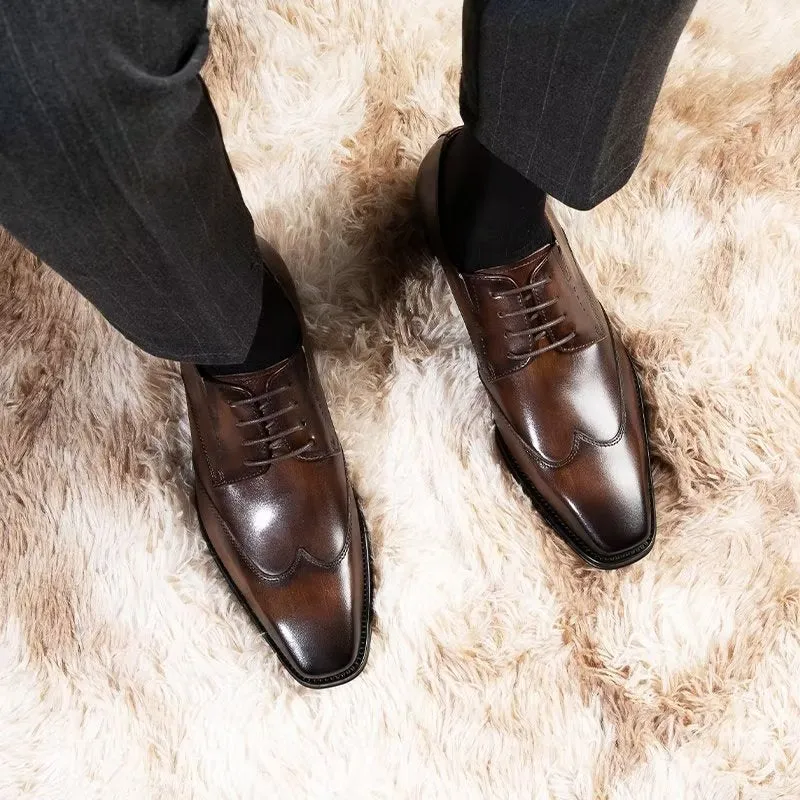 LuxeLeather Classy Derby Shoes