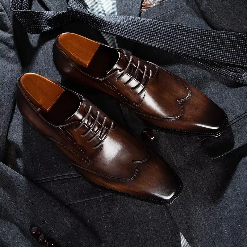 LuxeLeather Classy Derby Shoes