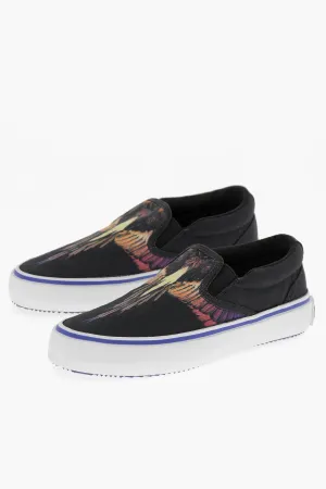 Marcelo Burlon Canvas WINGS Slip On Sneakers