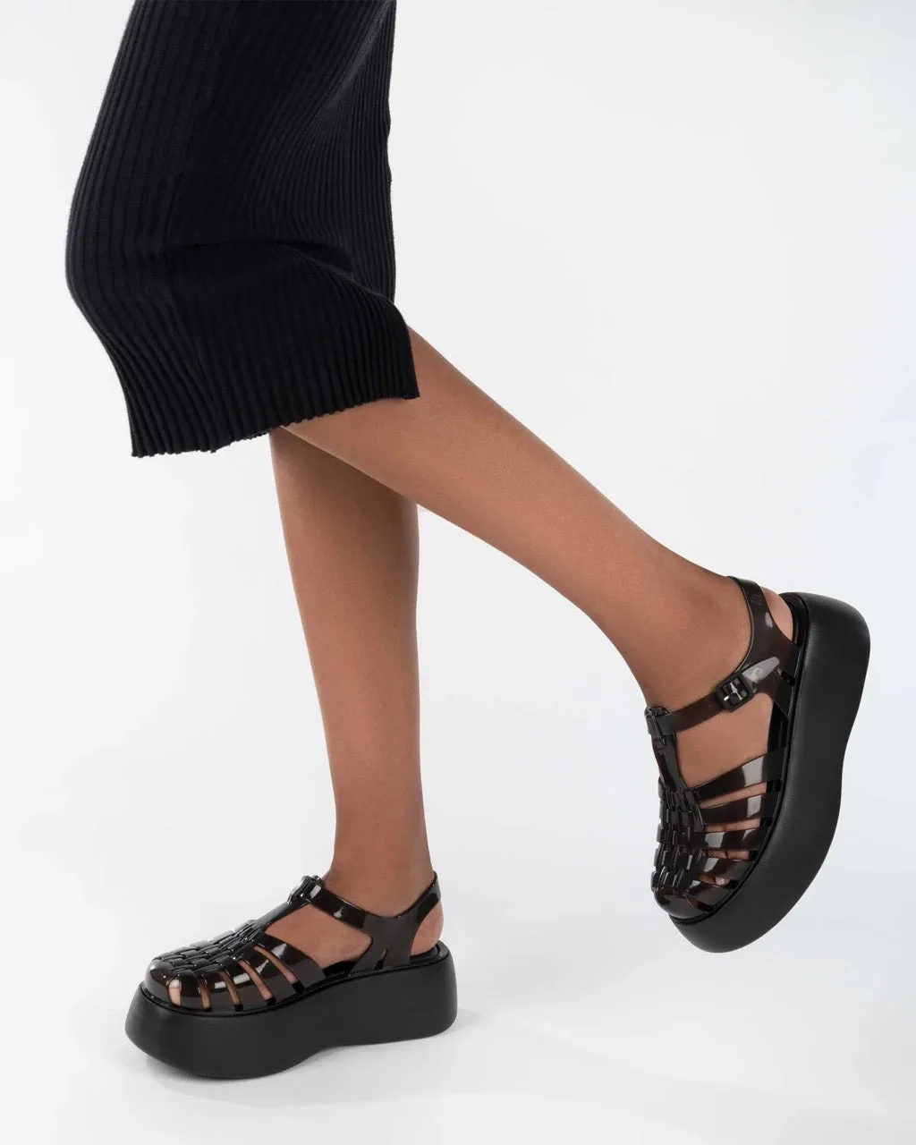 Melissa Possession Plato Sandals Black