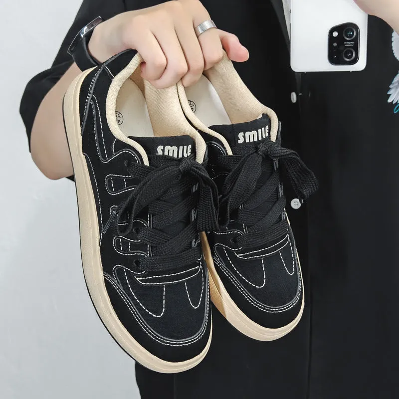 Men Fashion Canvas Flat Casual Sneakers