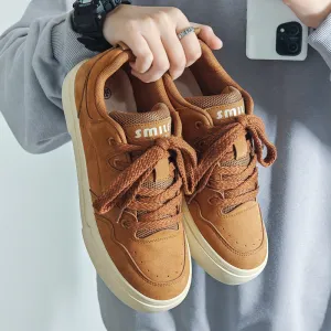 Men Fashion Solid Canvas Flat Casual Sneakers