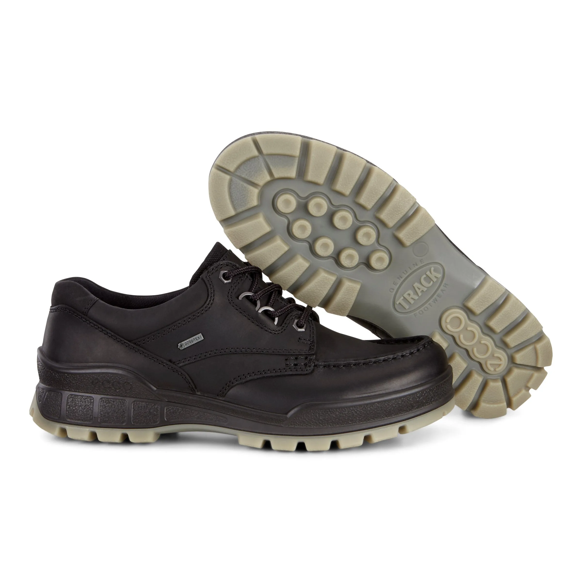 Men's Ecco Track 25 Moc GTX Shoe Color: Black/Black