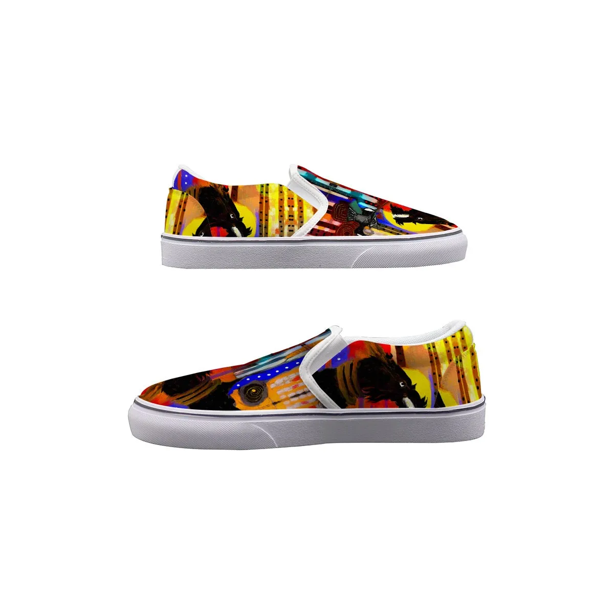 Men's Slip On Sneakers dragon