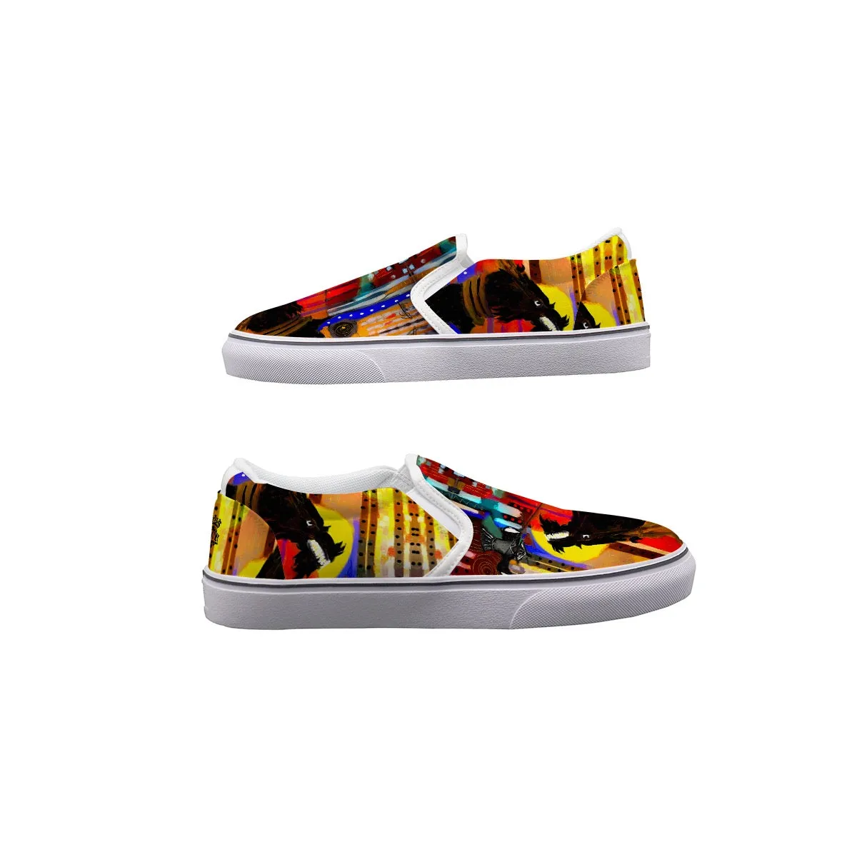 Men's Slip On Sneakers dragon