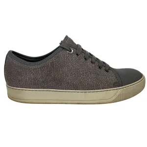 Men's Textured Low Trainers Grey Size EU 40 / UK 6