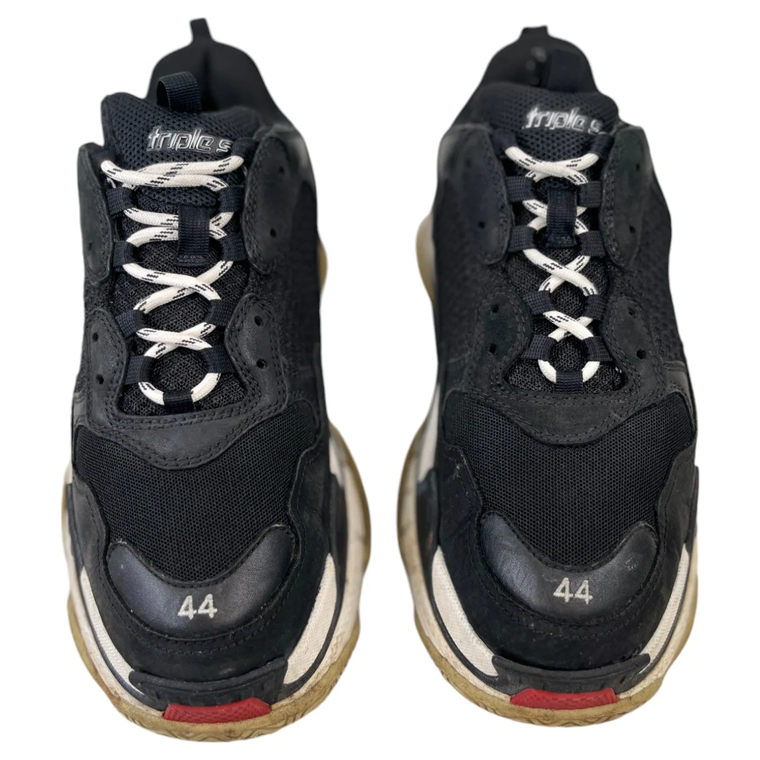 Men's Triple S Low Trainers Black Size EU 44 / UK 10