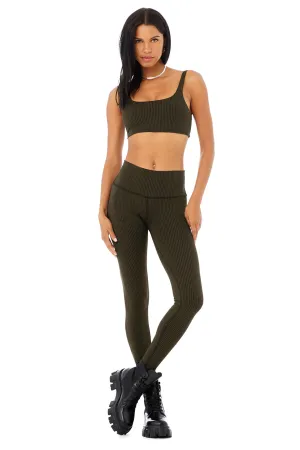 Micro Houndstooth Bra & High-Waist Legging Set