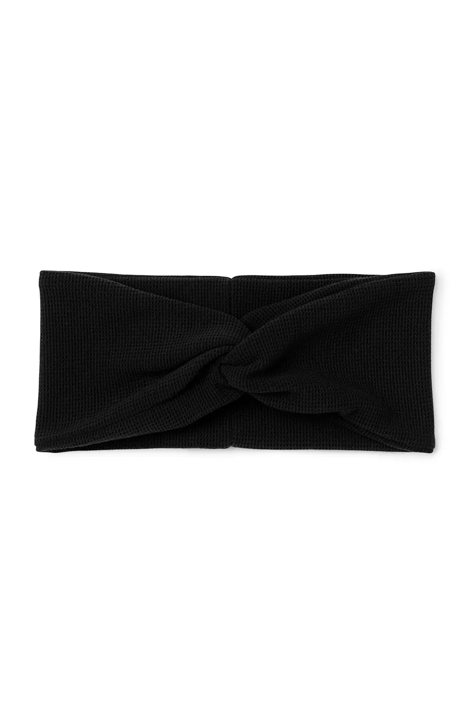 Micro Waffle Headband - Black