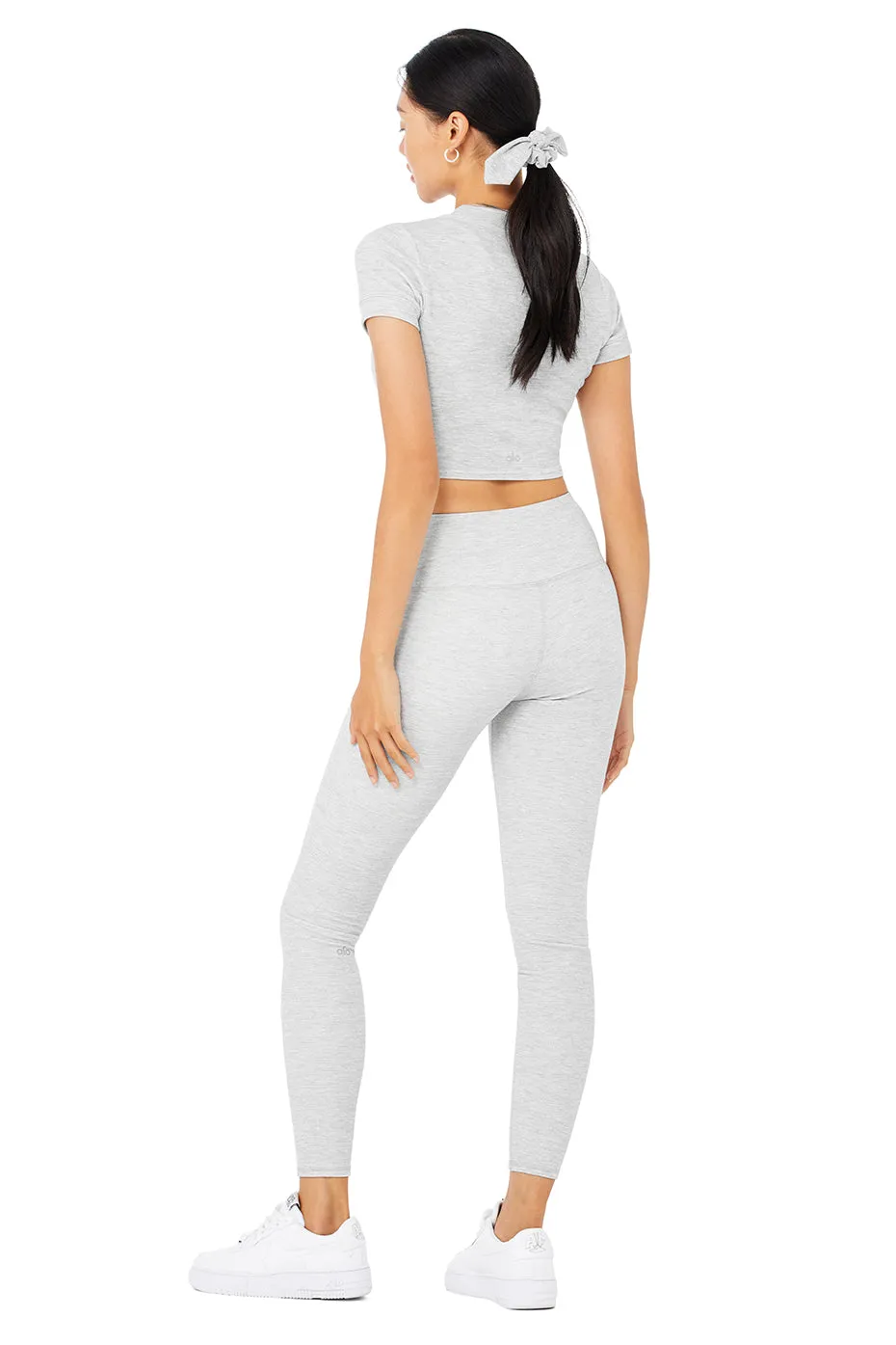 Micro Waffle Sierra Short Sleeve Top & High-Waist LowKey Legging Set