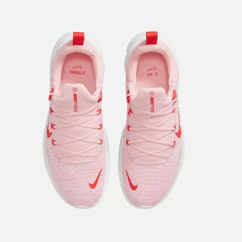 Nike Free Run 5.0 Next Nature Women road Running Shoes -Medium Soft Pink/Pink Foam/Summit White/Light Crimson