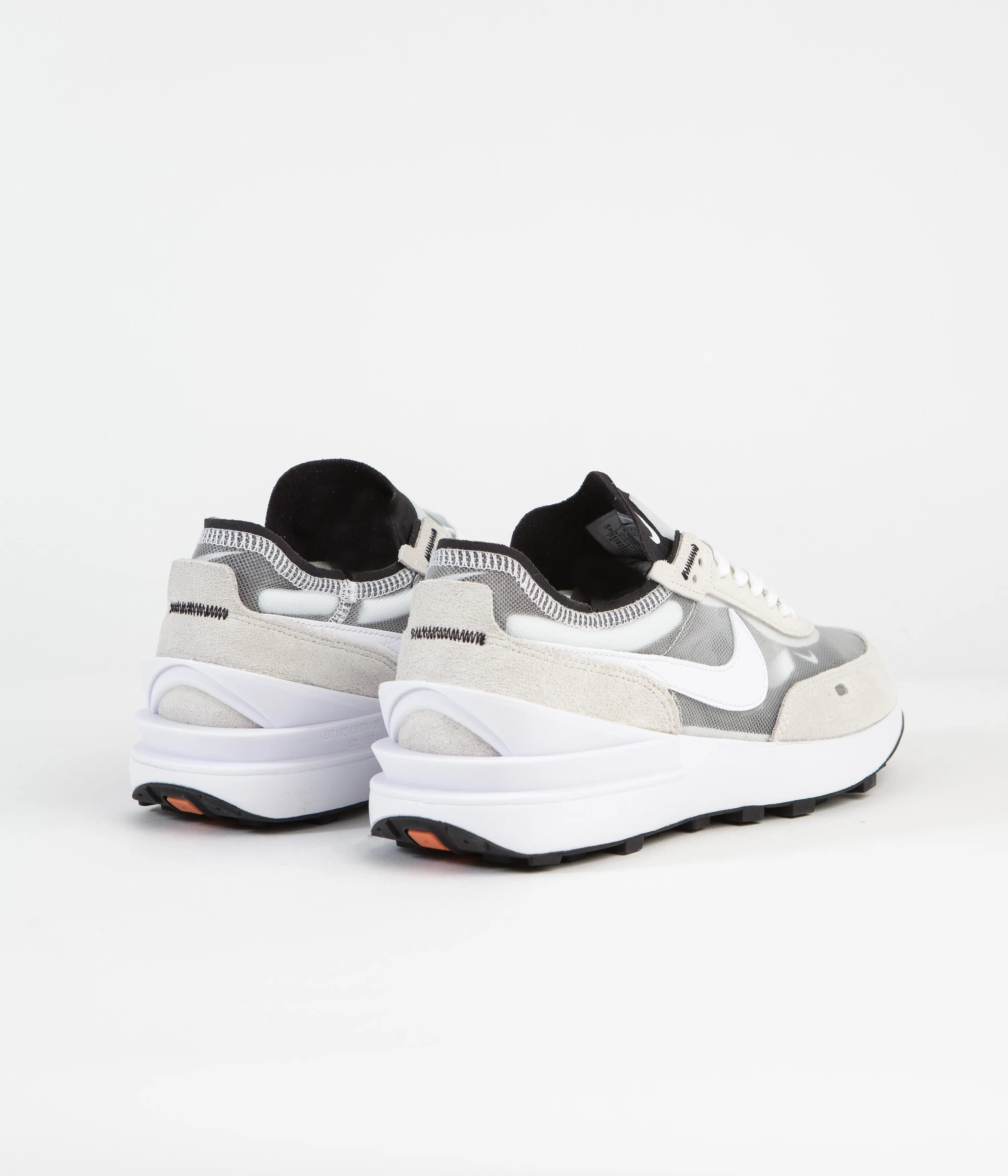 Nike Waffle One Shoes - Summit White / White - Black - Orange