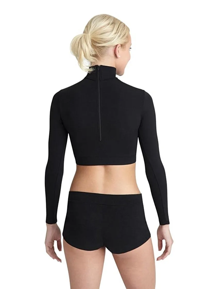 ON SALE Team Basics Youth Long Sleeve Turtleneck Crop Top