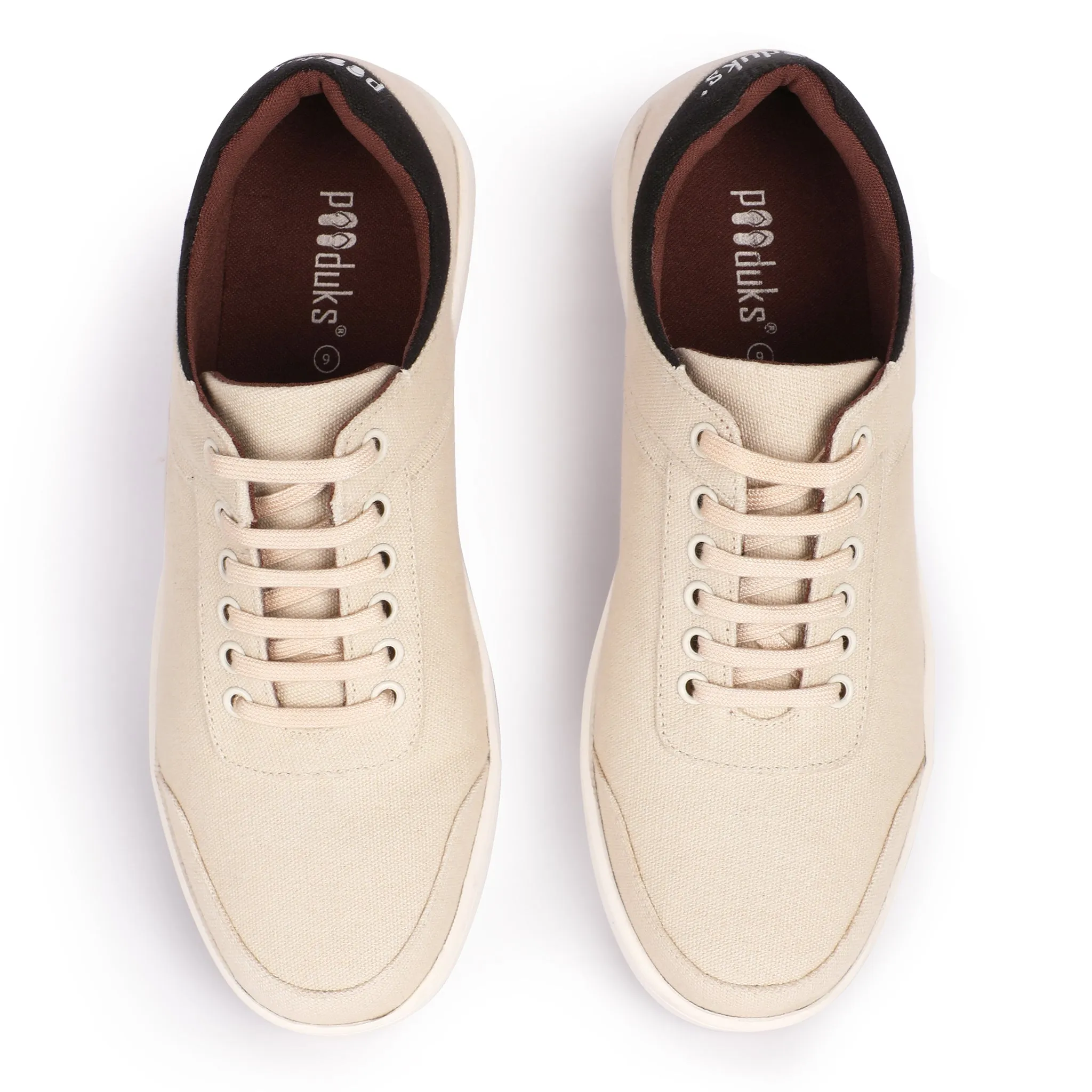 Paaduks Dan Eco-Sole Beige Sneakers (Unisex)