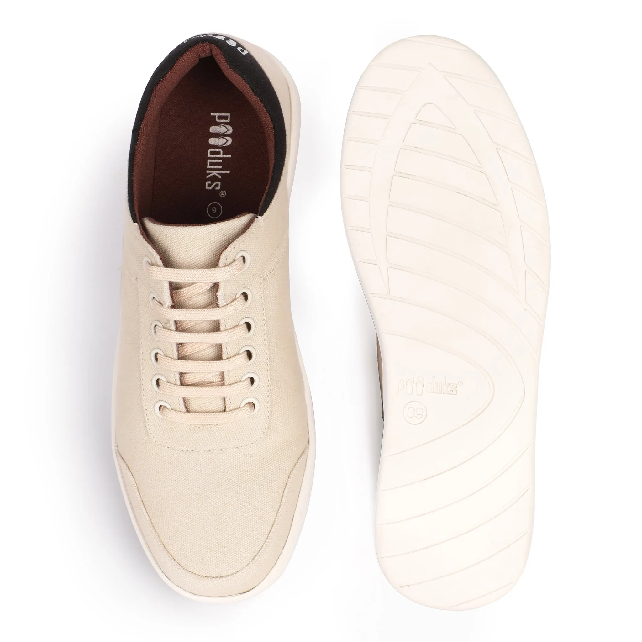 Paaduks Dan Eco-Sole Beige Sneakers (Unisex)