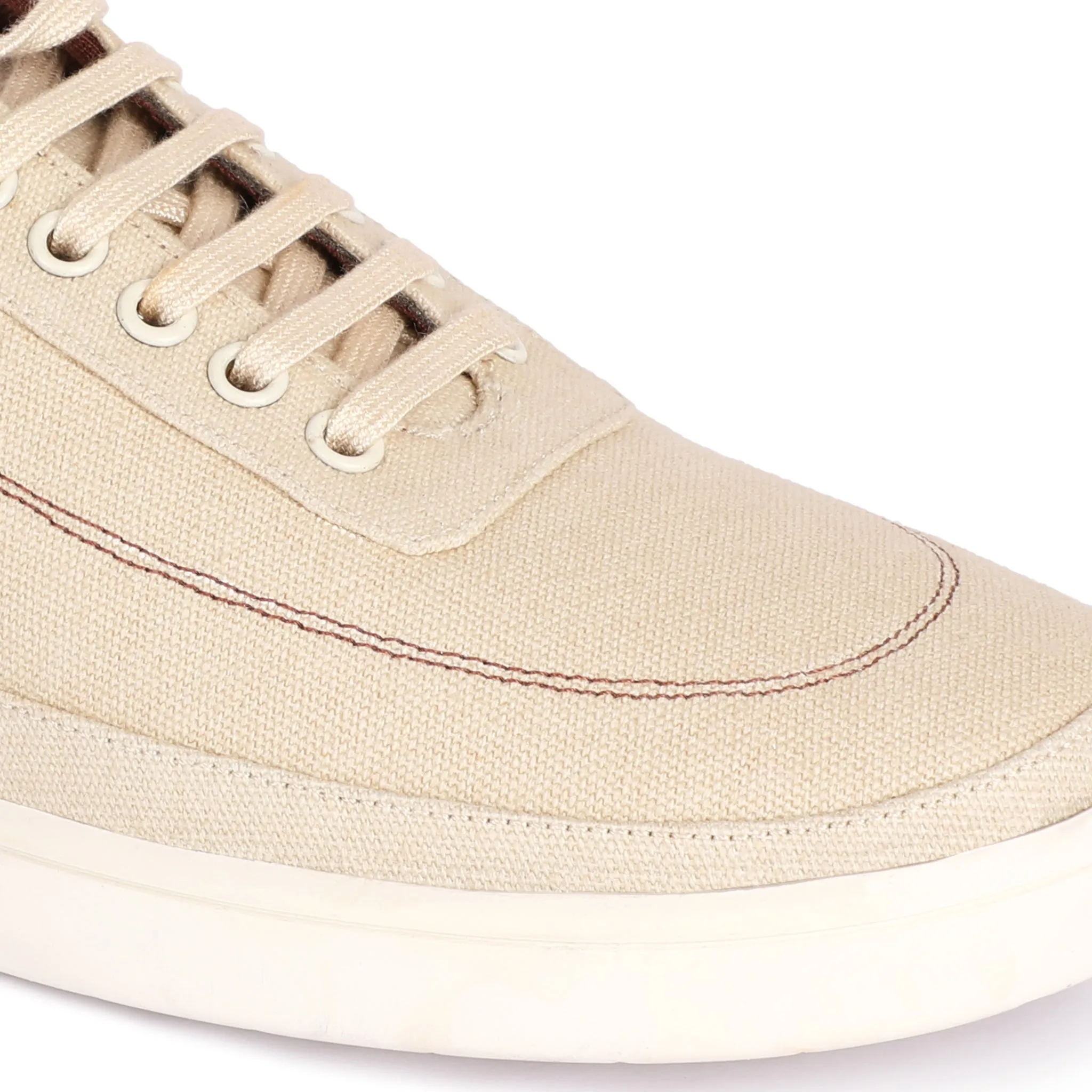 Paaduks Ske Eco-Sole Beige Sneakers for Men