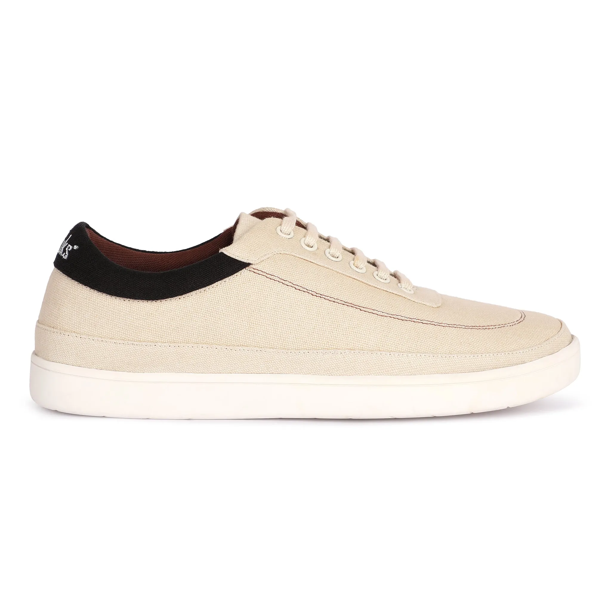 Paaduks Ske Eco-Sole Beige Sneakers for Men