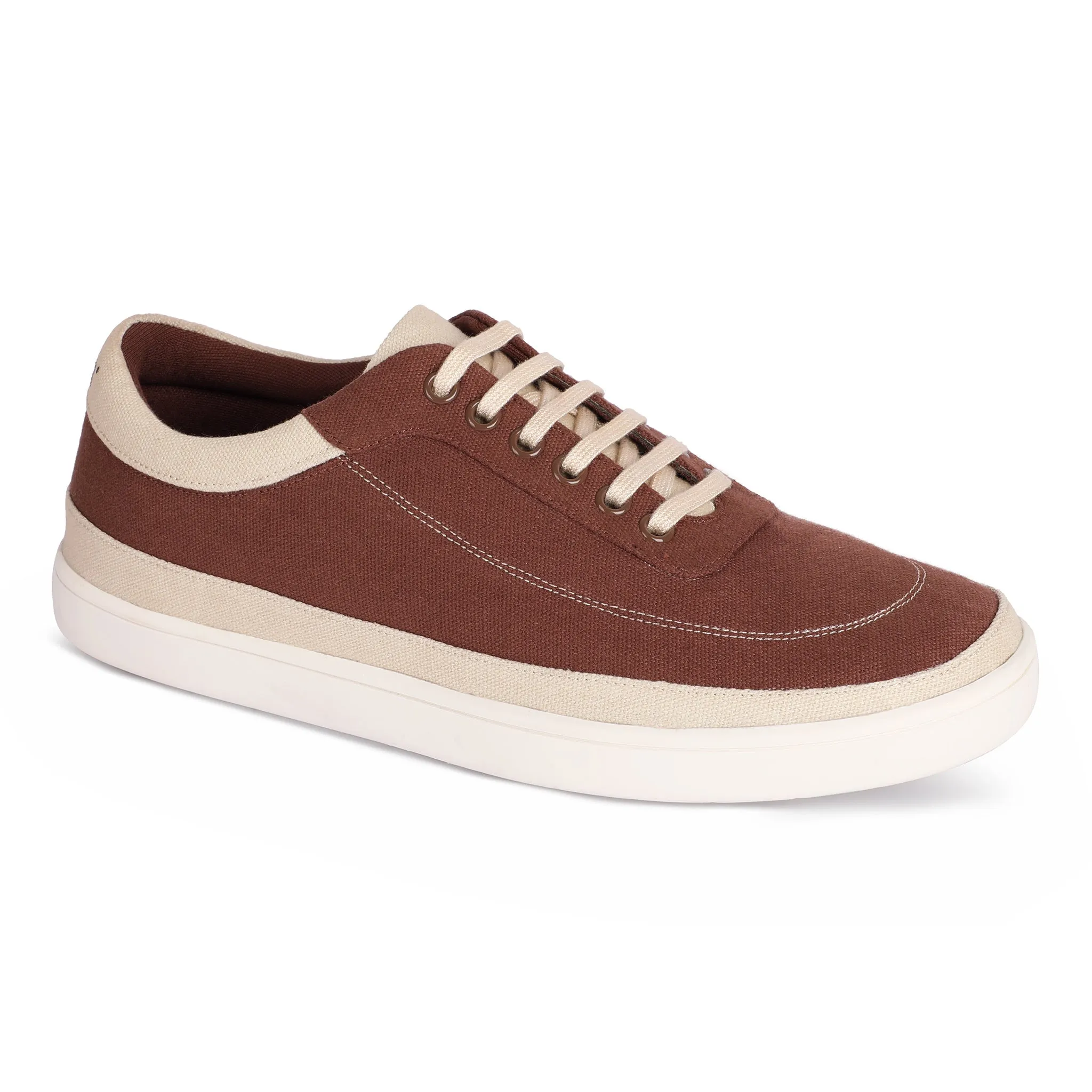 Paaduks Ske Eco-Sole Brown and Beige Sneakers for Women