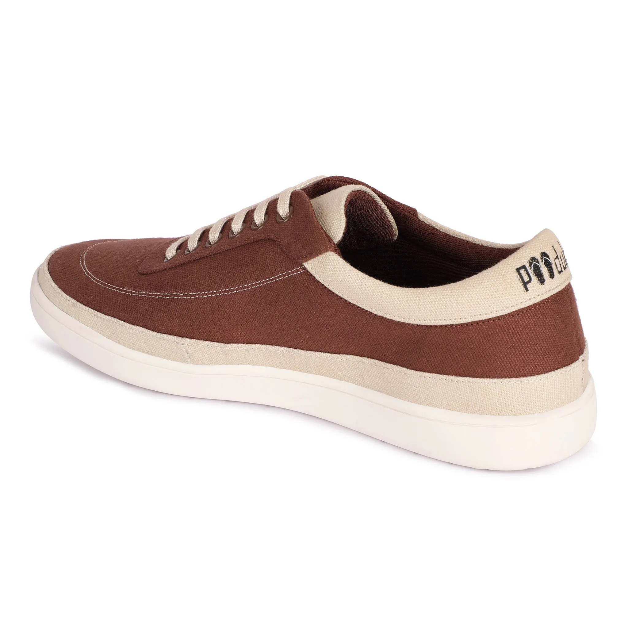 Paaduks Ske Eco-Sole Brown and Beige Sneakers for Women